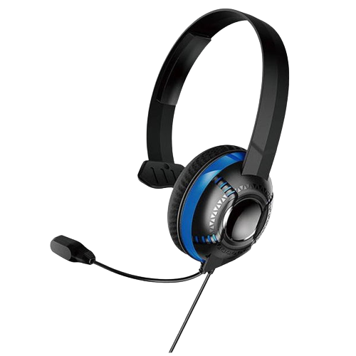 Gameware PlayStation 4 Chat Single Ear Headset - Black / Blue