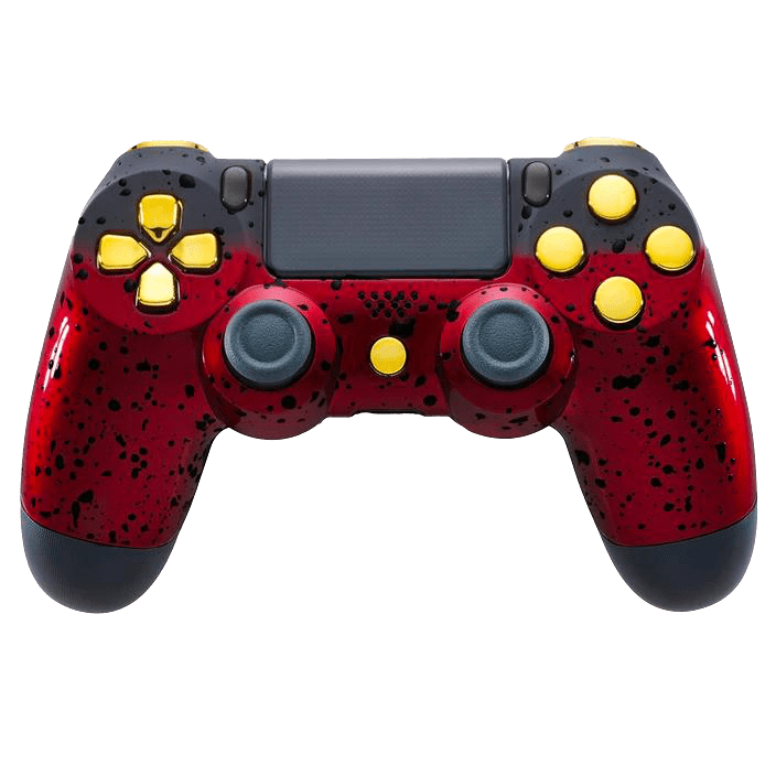 Red and outlet gold ps4 controller