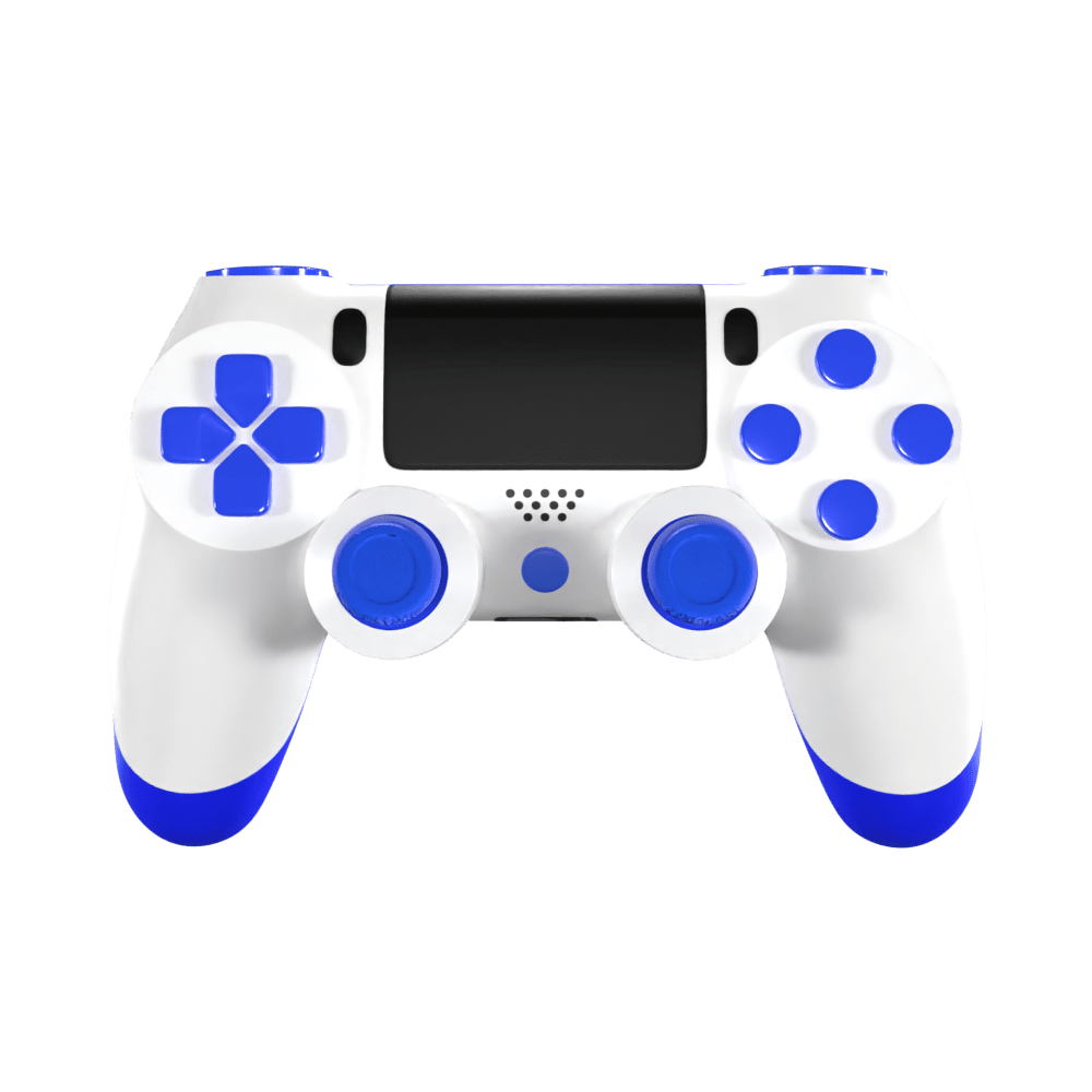 lucht Lengtegraad Economie PS4 Custom Controller | White & Blue Edition | Custom Controllers