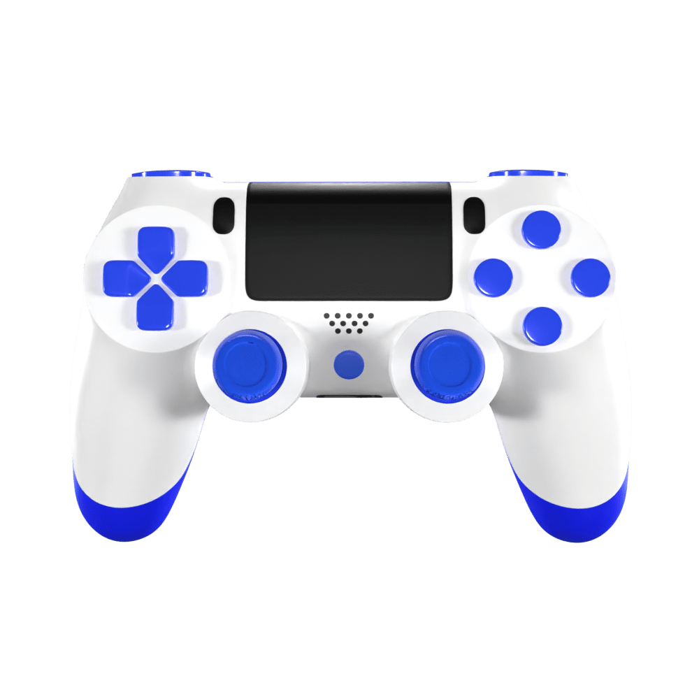 PS4 White Blue Edition Custom Controllers