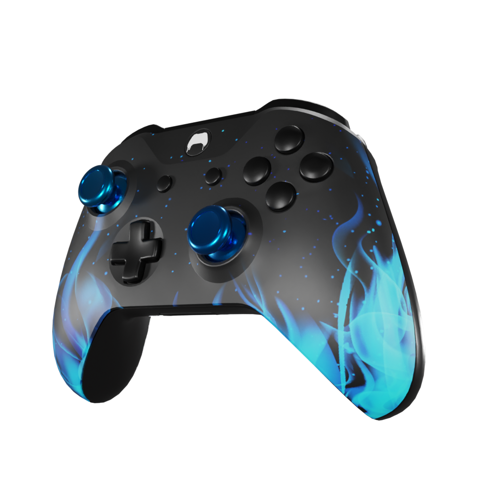 Xbox-One-S-Controller-Blue-Flame-Custom-Controller-2