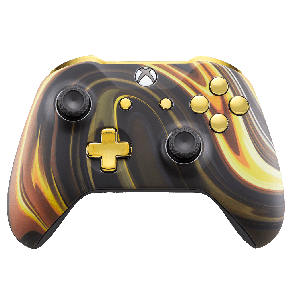 Xbox-One-S-Controller-Gold-Liquify-Edition-Custom-Controller