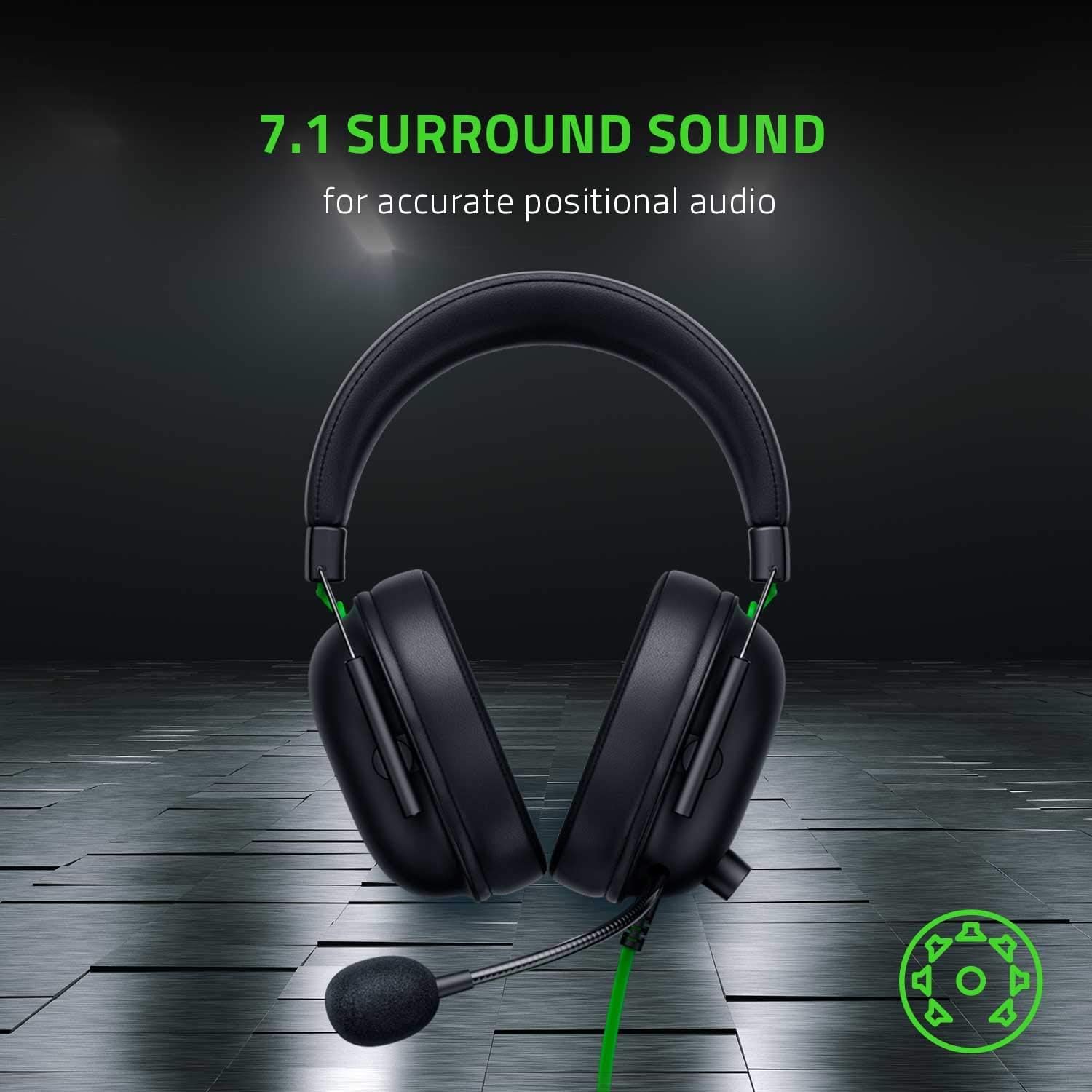 Razer BlackShark V2 X 7.1 Gaming Headset for Xbox - Black - Pristine