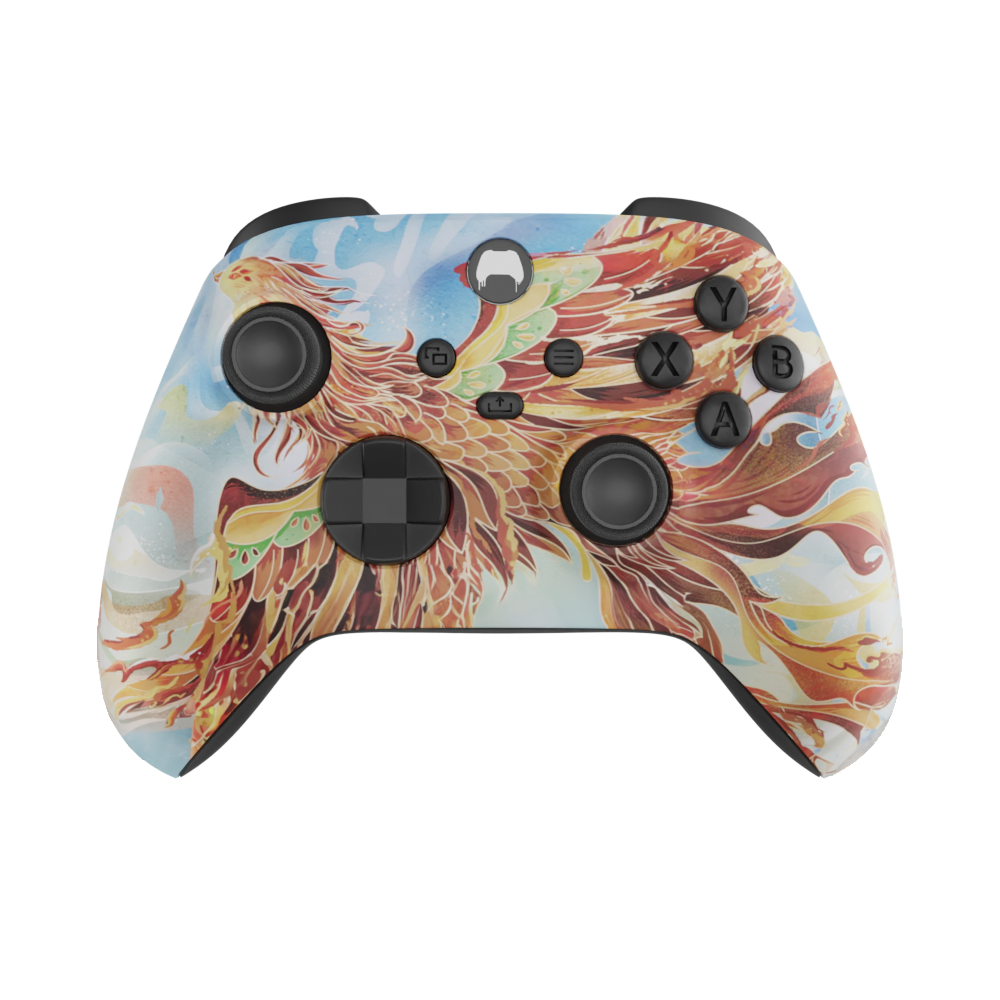 Xbox Series X Custom Controller - Flaming Chicken Edition