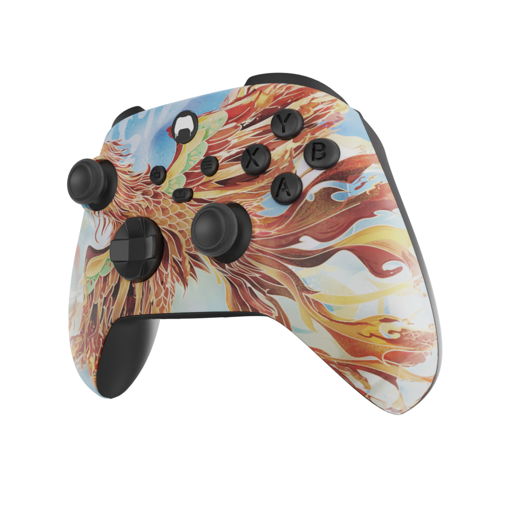 Xbox Series X Custom Controller - Flaming Chicken Edition