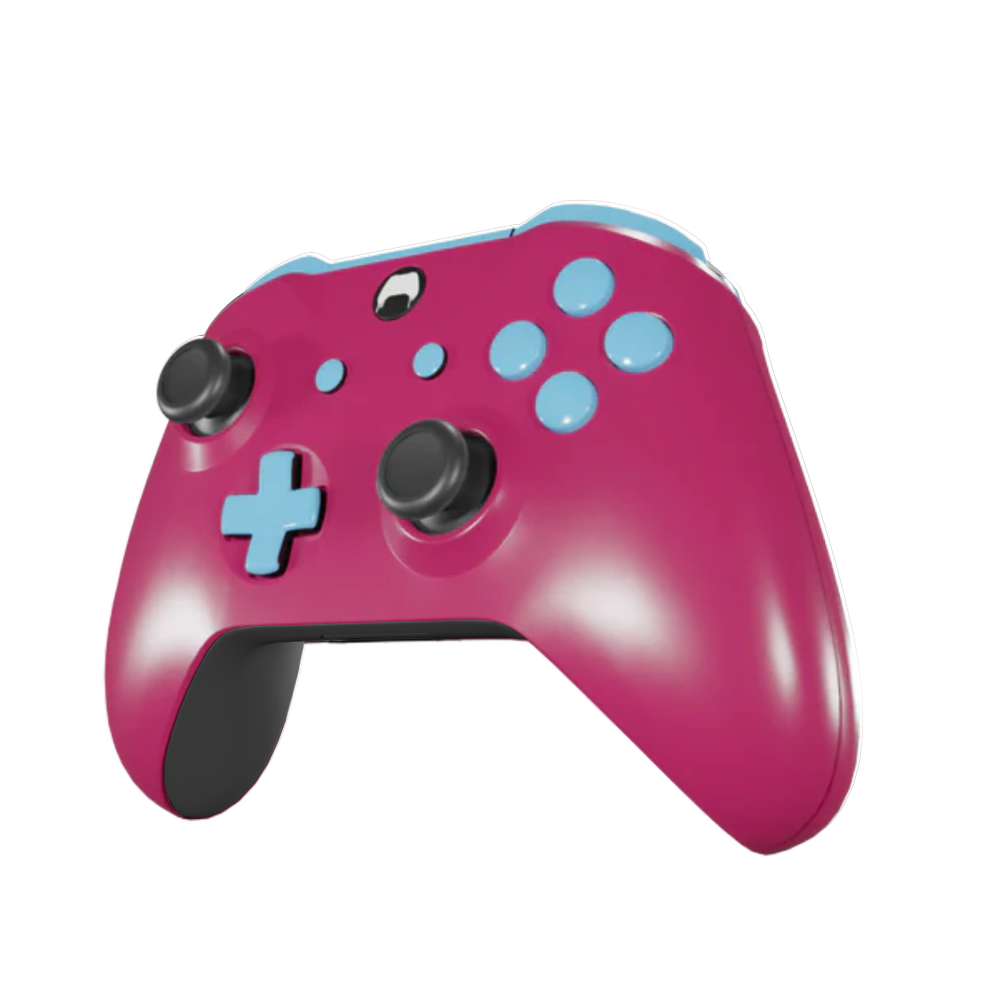 Xbox One Custom Controller - Claret and Blue Edition