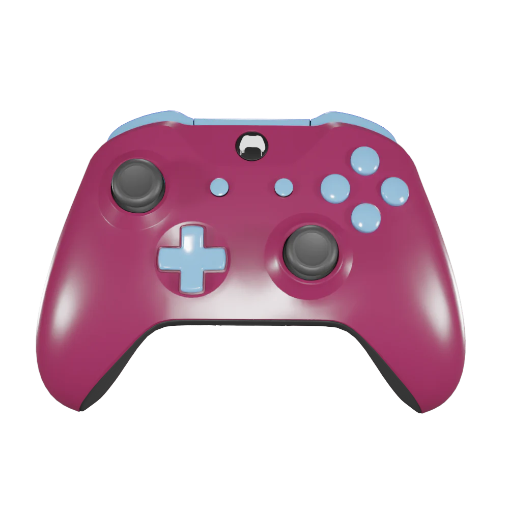 Xbox One Custom Controller - Claret and Blue Edition