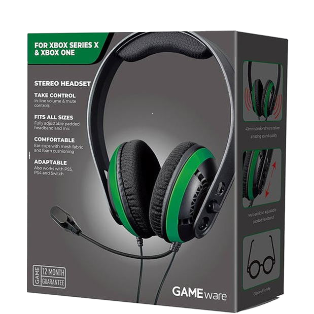 Gameware-Xbox-One-and-Series-X-Stereo-Headset-Black-and-Green-2