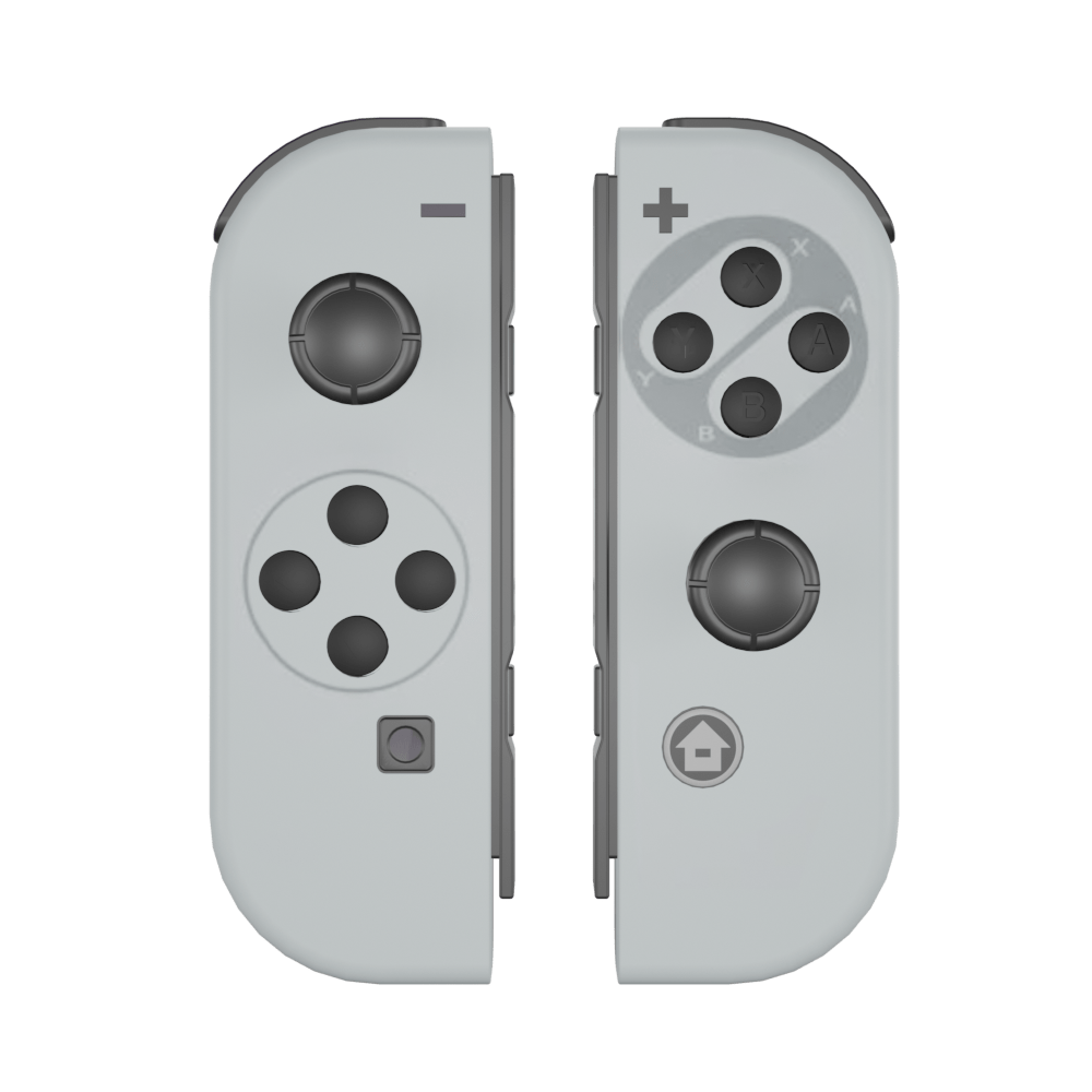 White “Game Boy” Joy-Cons - Nintendo Switch Retro Gaming Controllers M