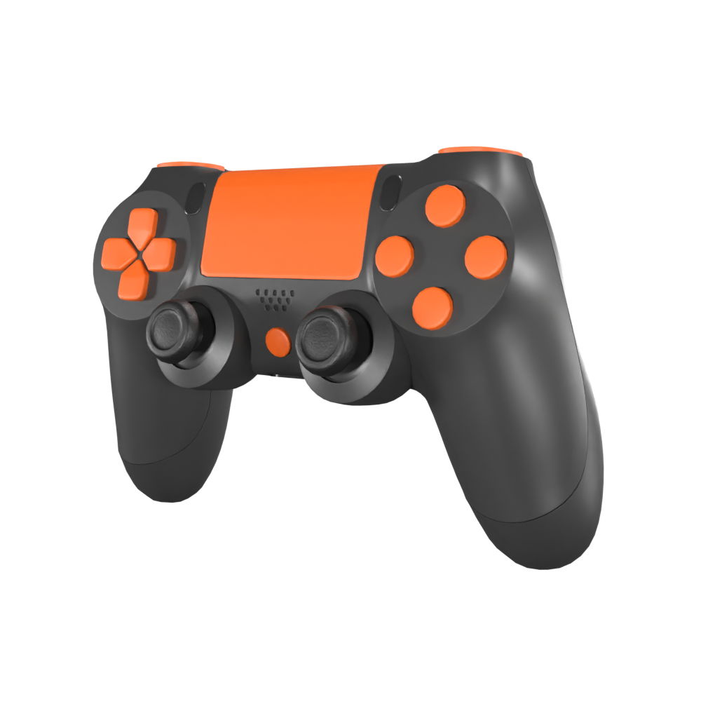PlayStation-4-Controller-Dark-Series-Orange-Edition-Custom-Controller-2