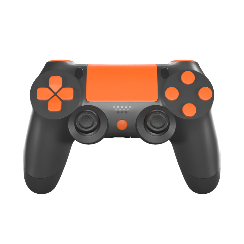 PlayStation-4-Controller-Dark-Series-Orange-Edition-Custom-Controller