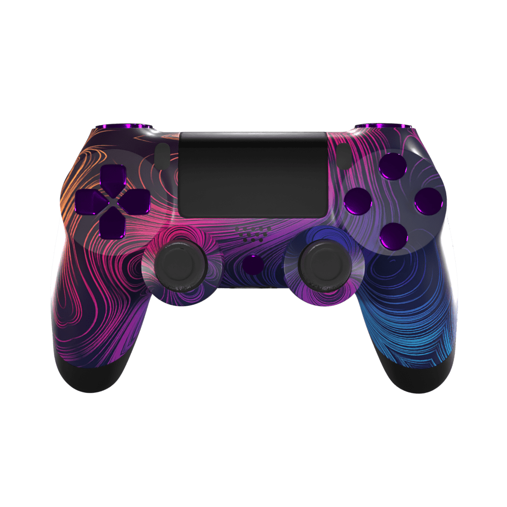 Black and on sale purple ps4 controller