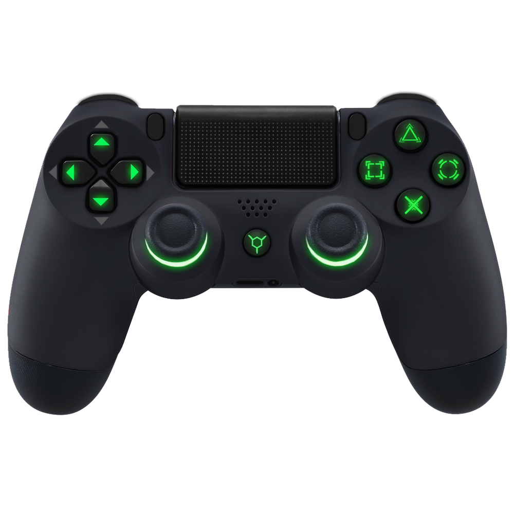 PS4 Controller Light Up LED Stealth Edition Custom Controllers