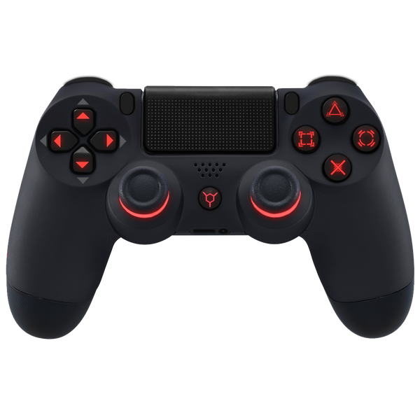 PS4 Controller - Light Up LED Stealth Edition | Custom