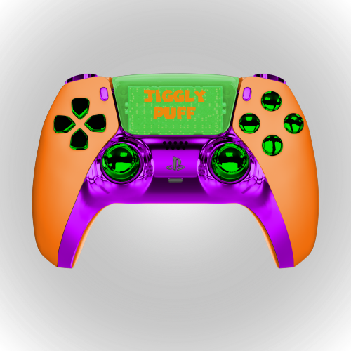 Create Your Own - PS5 dualsense - Orange, Purple and Green Design